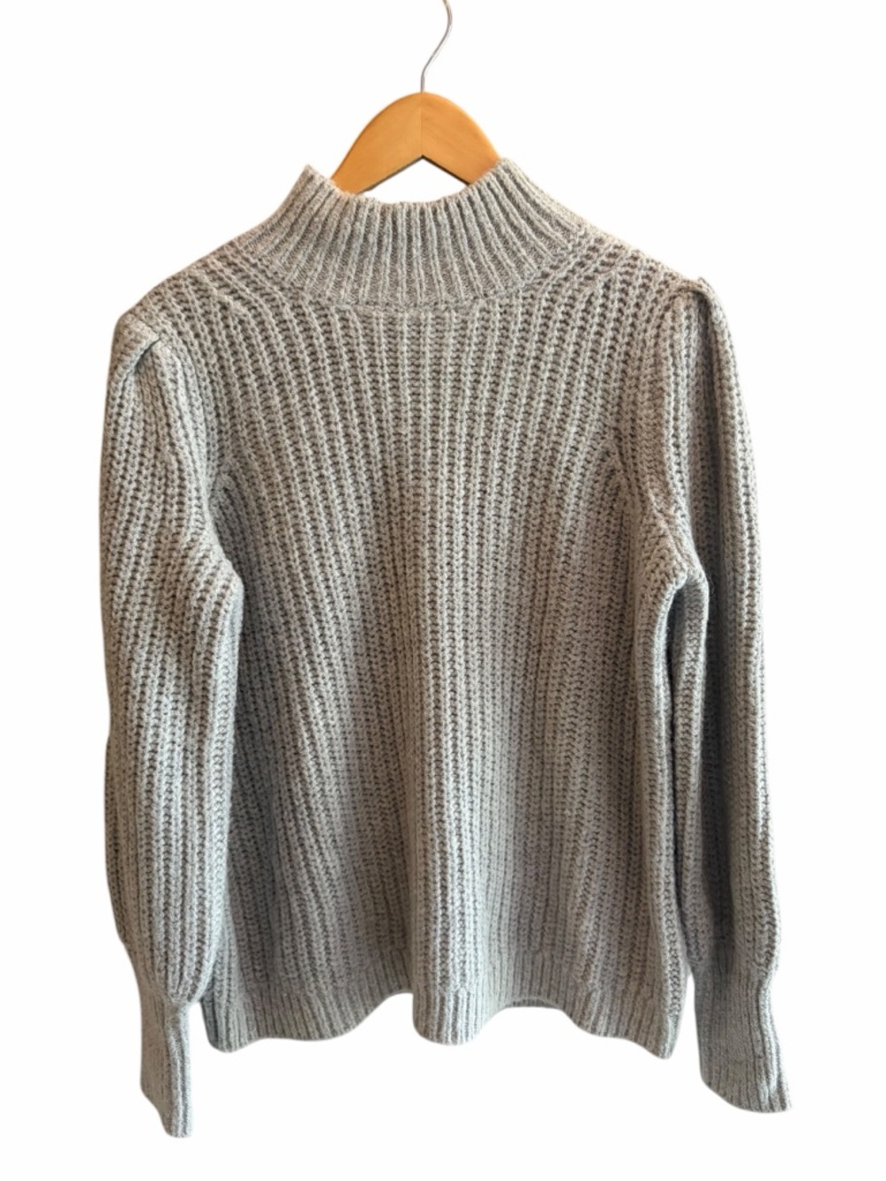 Boden Ribbed Fluffy High Neck Wool & Alpaca-Blend Jumper Sweater - Picture 3 of 8